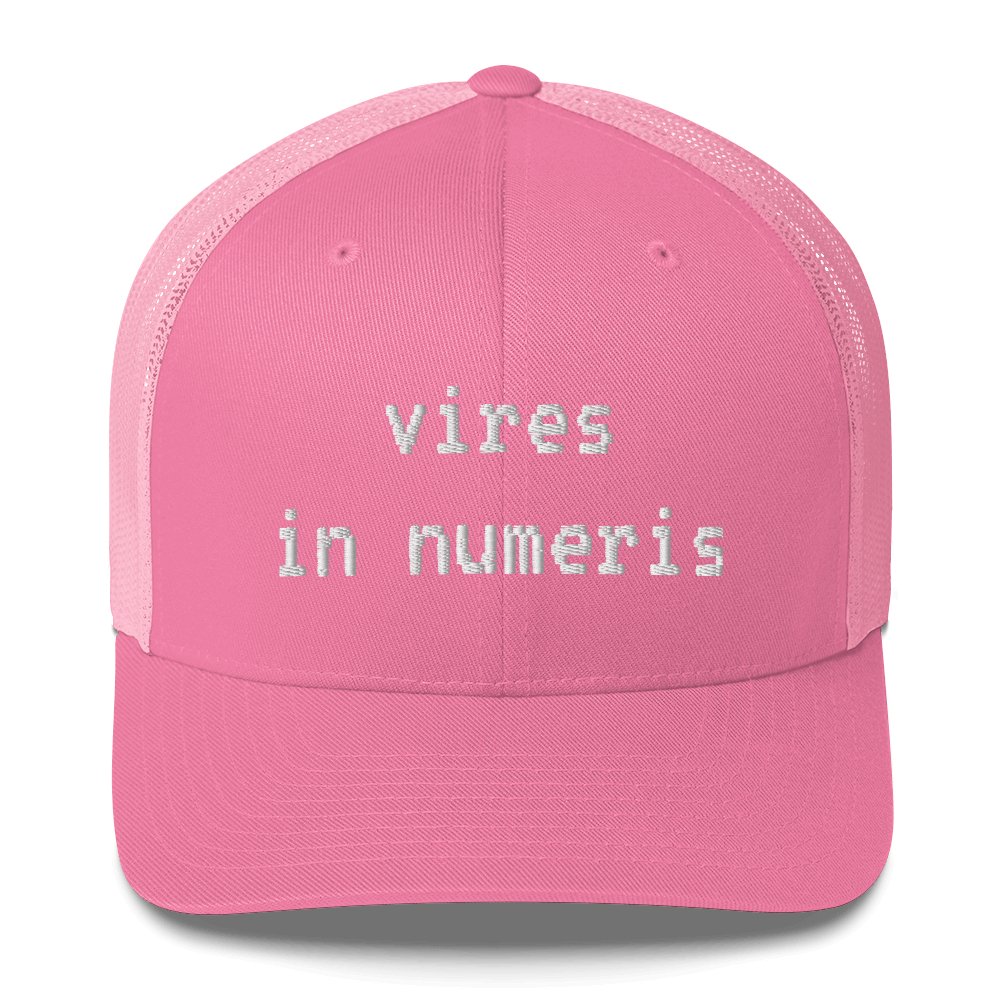 Vires in Numeris Trucker Cap - UTXO Dreams