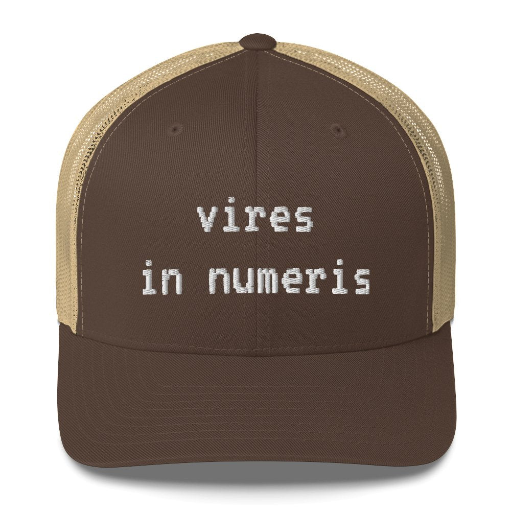 Vires in Numeris Trucker Cap - UTXO Dreams