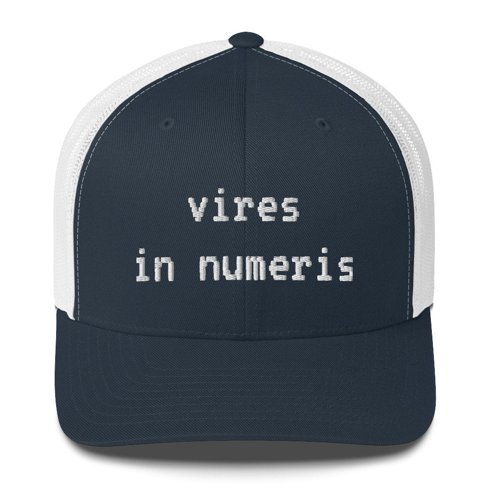 Vires in Numeris Trucker Cap - UTXO Dreams