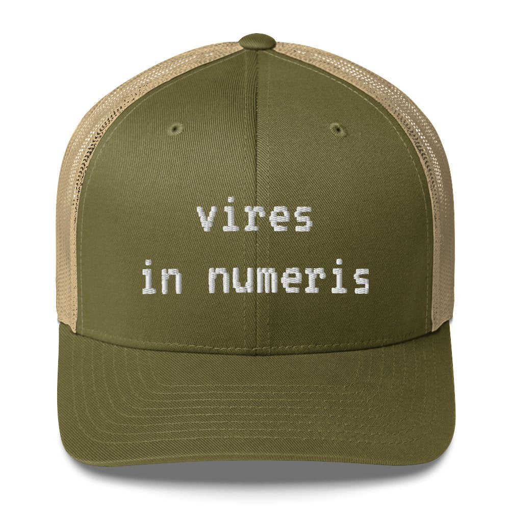 Vires in Numeris Trucker Cap - UTXO Dreams