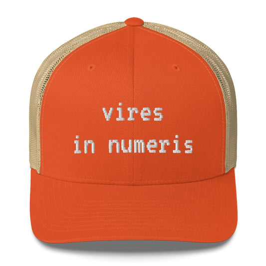 Vires in Numeris Trucker Cap - UTXO Dreams