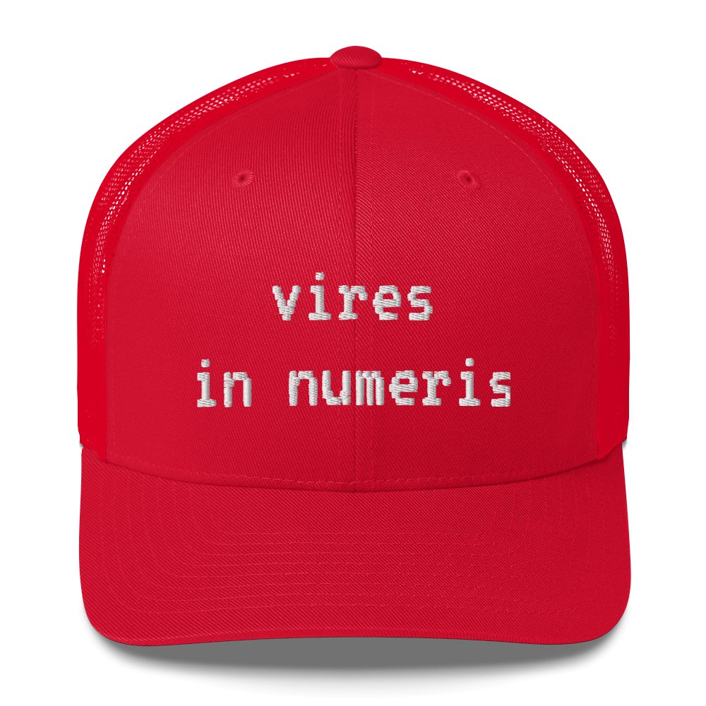 Vires in Numeris Trucker Cap - UTXO Dreams