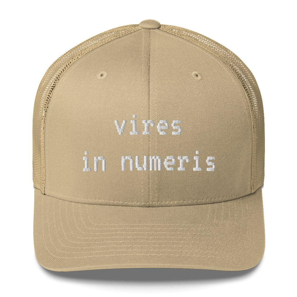 Vires in Numeris Trucker Cap - UTXO Dreams