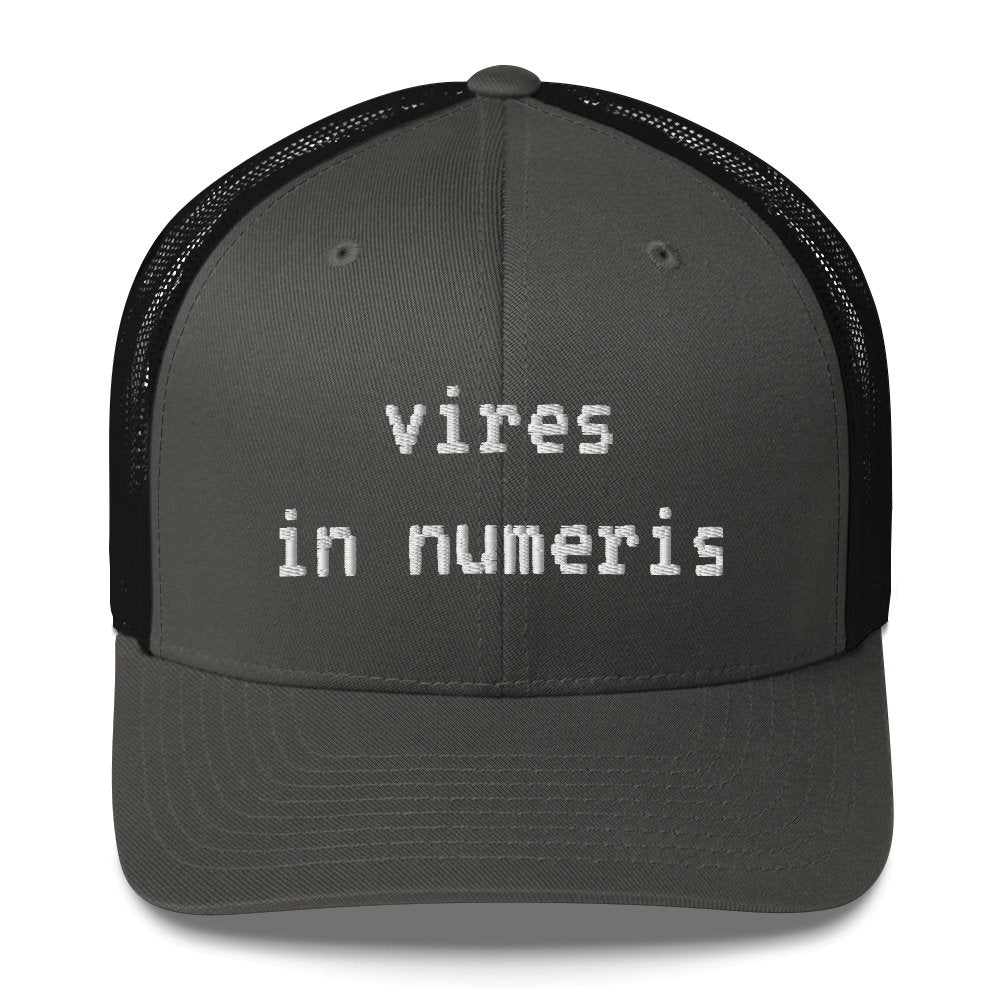 Vires in Numeris Trucker Cap - UTXO Dreams