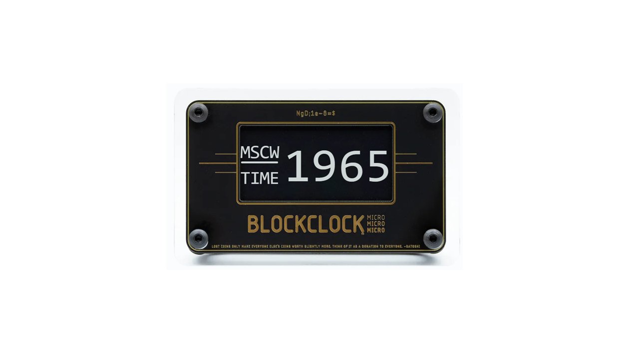 Blockclock Micro - UTXO Dreams