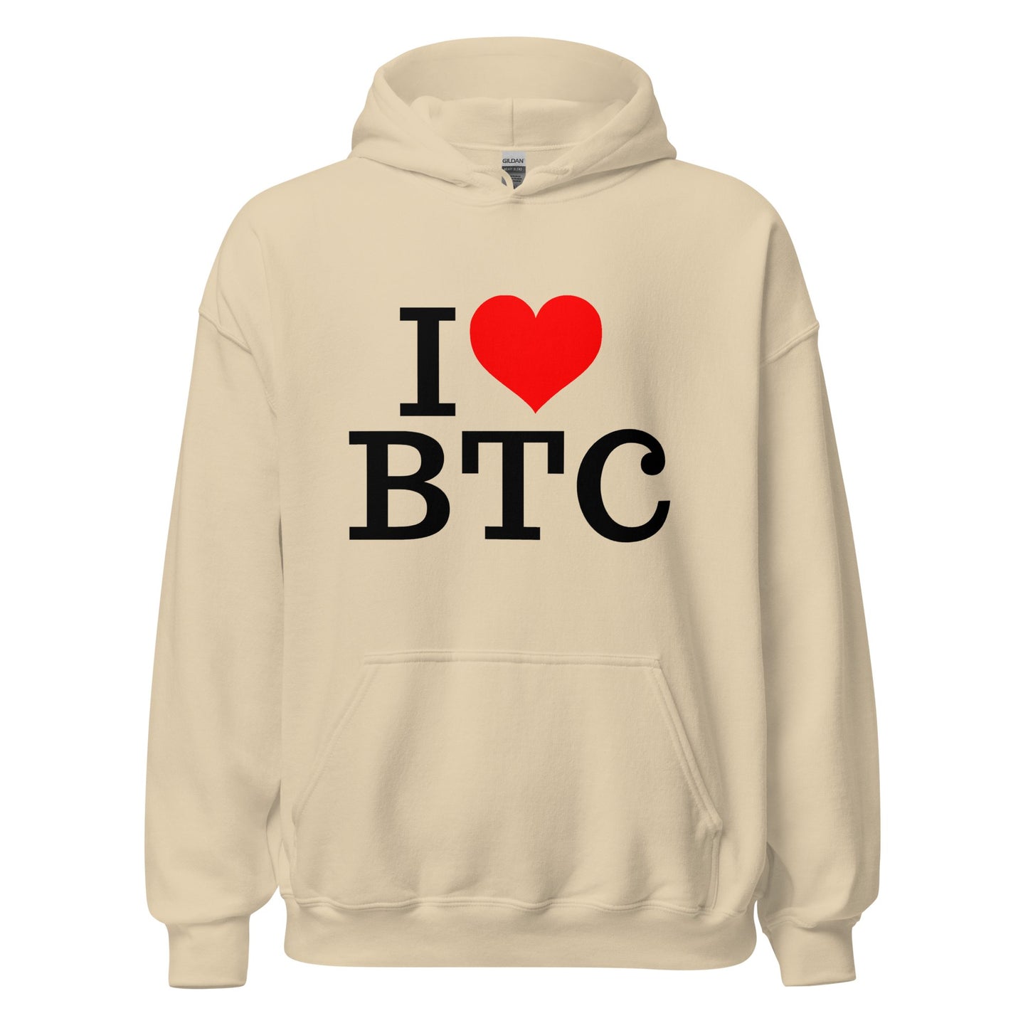 I Love BTC Unisex Hoodie - UTXO Dreams