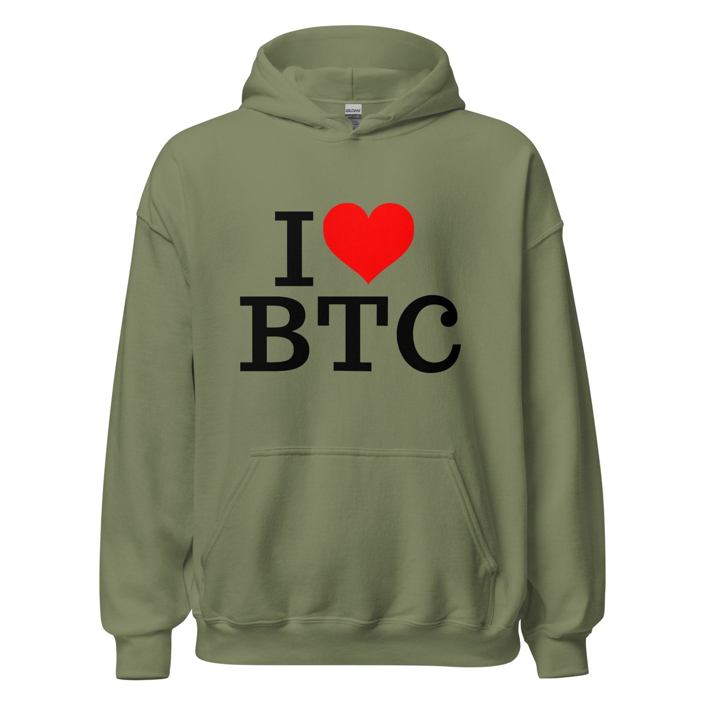 I Love BTC Unisex Hoodie - UTXO Dreams