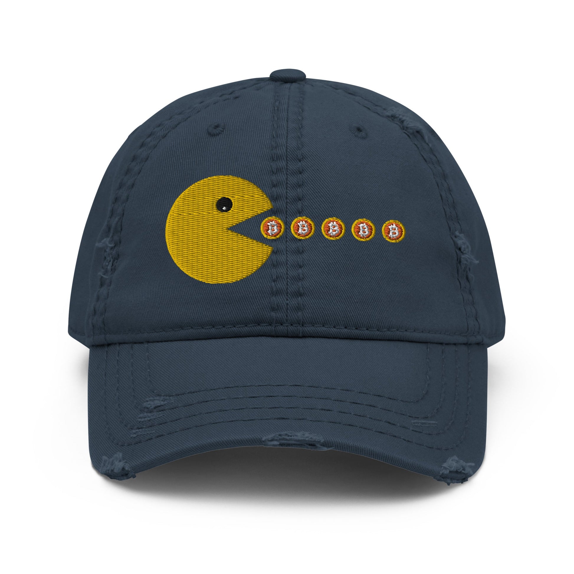 Pacman Eats Bitcoin Casual Hat - UTXO Dreams