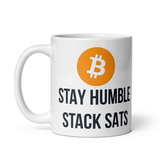 Stay Humble Stack Sats Mug - UTXO Dreams