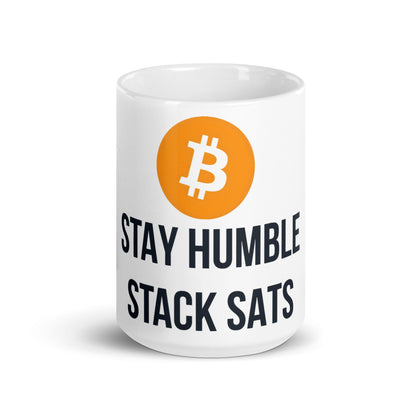 Stay Humble Stack Sats Mug - UTXO Dreams