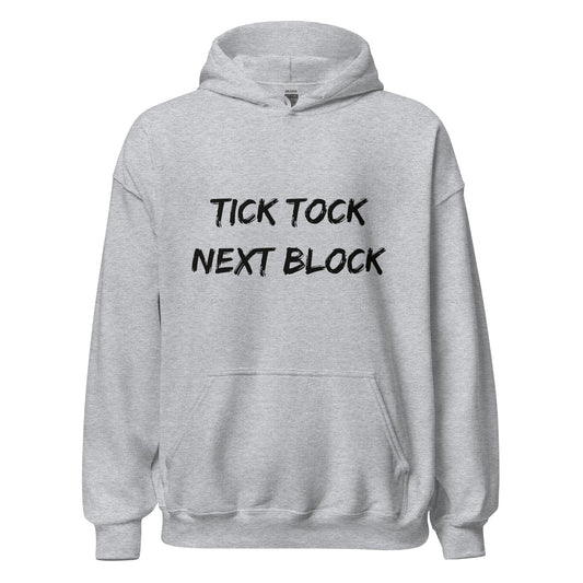 Tick Tock Unisex Hoodie - UTXO Dreams